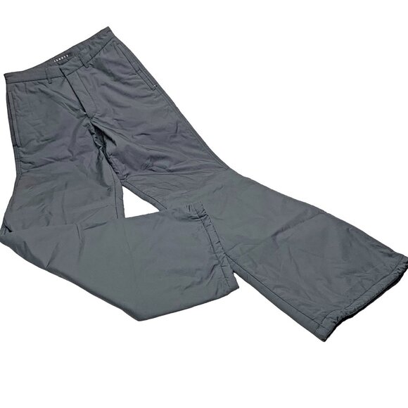 Retro Theory Gray Lightly Drawstring Leg Snow‎ Pants - Picture 1 of 10